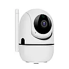  Поворотная IP камера QC011 беспроводная WiFi для видеонаблюдения со звуком и ночным видением 