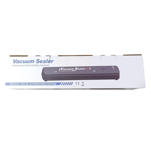 Вакуумний пакувальник Vacuum Sealer 90W Black для продуктів, вакууматор побутовий з пакетами фото 5