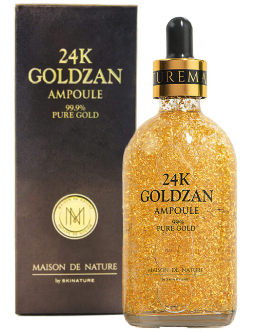  Сыворотка для лица 24K Gold Ampoule Goldzan с пептидами и экстрактом золота 100 мл 