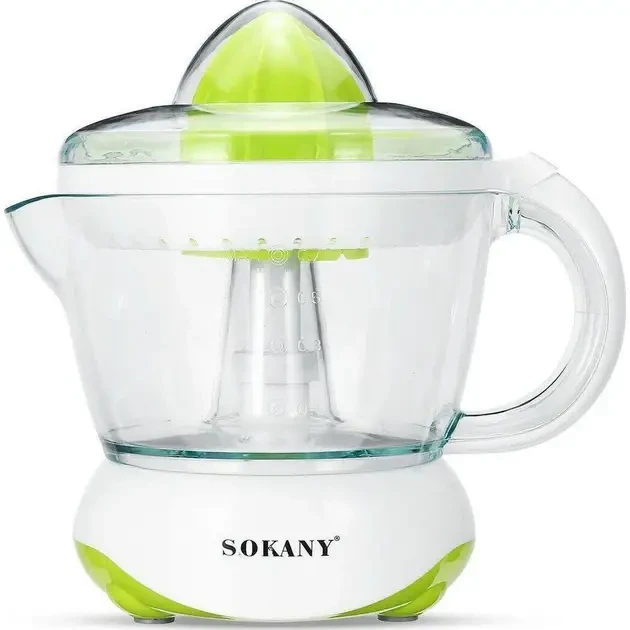  Соковыжималка для цитрусовых электрическая Sokany JF-601D, объем 700 мл, пресс для цитрусовых 