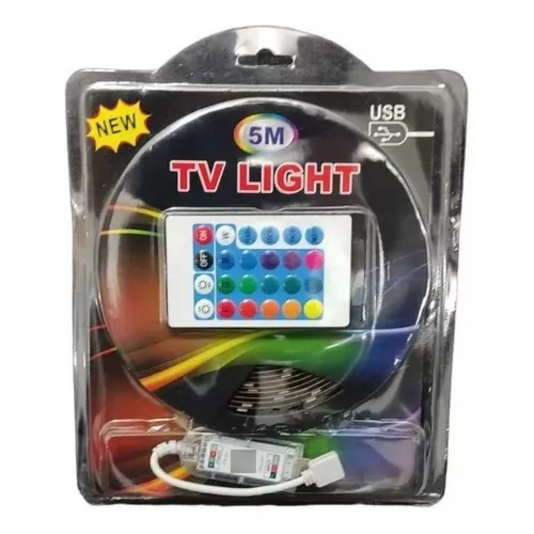 Светодиодная LED лента 5м RGB с пультом и USB питанием
 