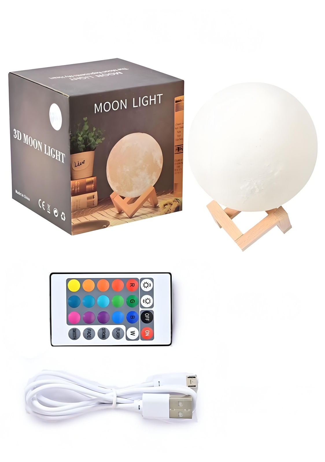  Лампа Луна Magic 3D Moon Lamp 15 См 