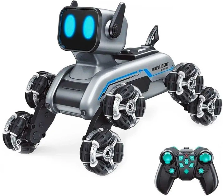  Робот Собачка JZJ Intelligent Stunts Dog трюковой аккумулятор 3.7 V звуковые и световые эффекты на радиокер 