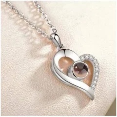  Кулон I love you (сердце) на 100 языках (серебряный и золотой) 