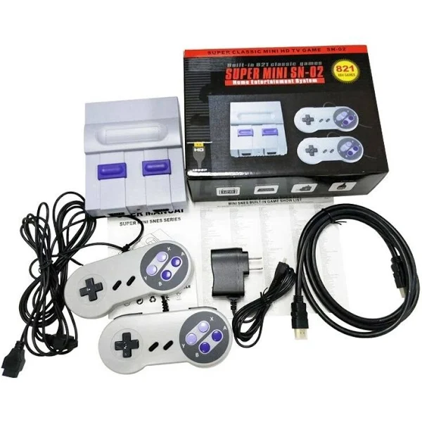  Игровая приставка 821 игр Super MINI SN-02 