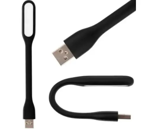  Гибкая USB лампа-фонарик USB LED Light (окраска: белый и черный) 