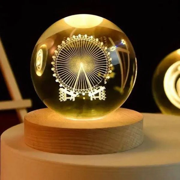  Светодиодная лампа шар CRYSNAL BALL LED 8cm 