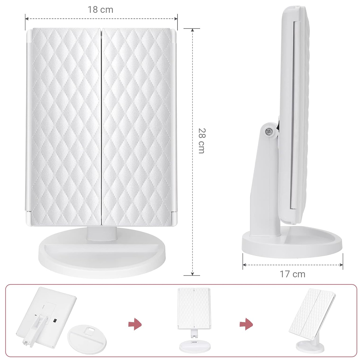  Зеркало книжка 3pcs mirror  