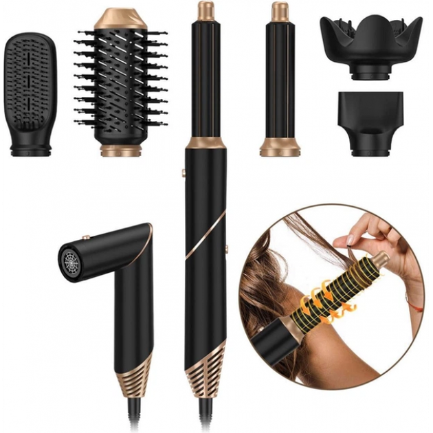  Багатофункціональний стайлер для волосся Hot Air Styler 6в1 HAIR Curlinglron ( в обычной коробке ) 