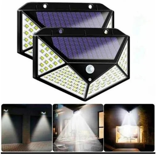  100CEDУличный фонарь Solar Wall Lamp SH-100 на солнечных батареях с датчиком движения 