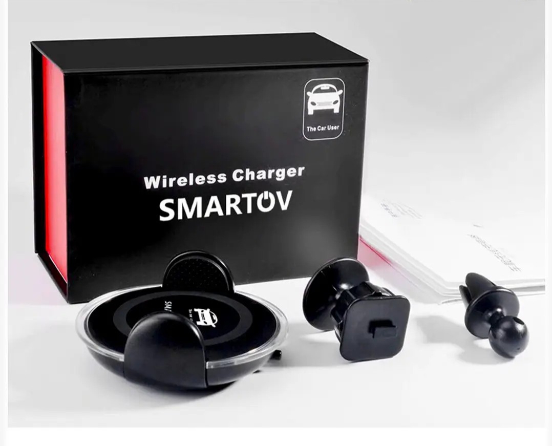  Авто-беспроводной держатель,зарядное устр-во Smart OV 