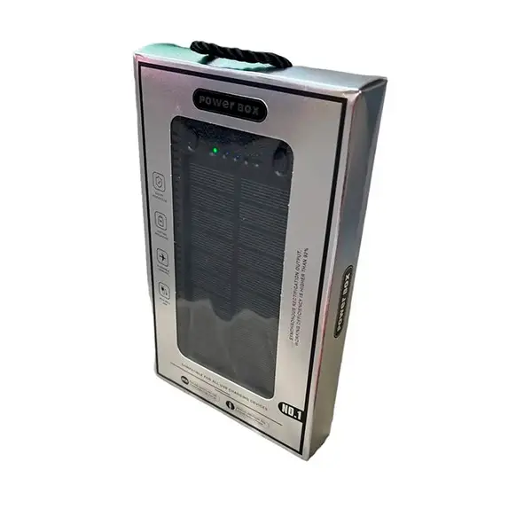  Повербанк (Solar) 20000 mAh - зарядка с солнечной панелью С ПРИКУРИВАТЕЛЕМ 