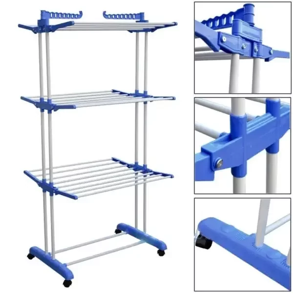  Сушка для одежды 4-х ярусная, Стойка для белья Garment Rack With Wheels  